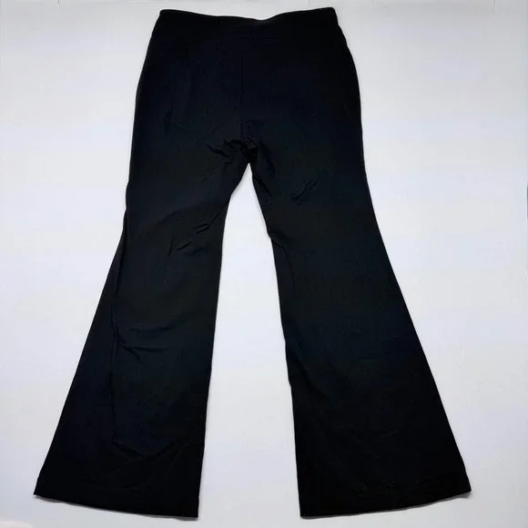INC International Concepts Black Flare Leg Pull On Pants Size 14 Stretch - Picture 2 of 9